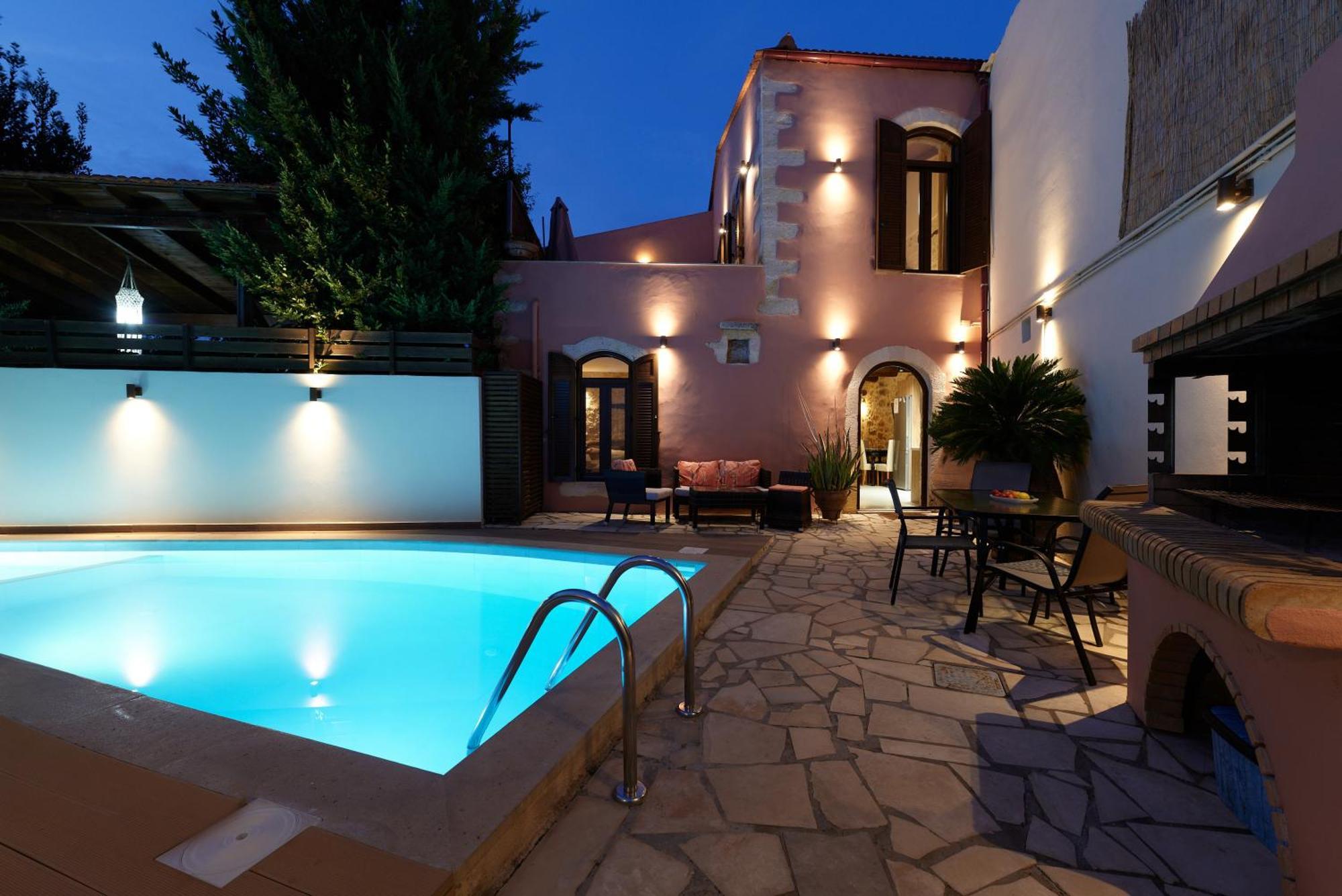 Stone Villa With Swimming Pool-Bbq! Melidhónion Dış mekan fotoğraf